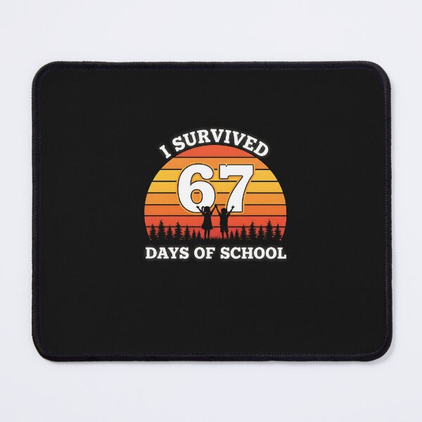 Item preview, I Survived 67 Days Of School Funny Teachers Students Retro designed and sold by cawtoon.