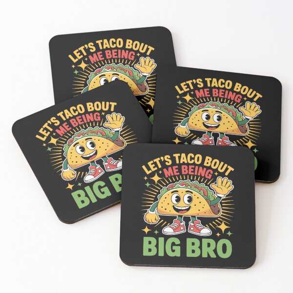 Item preview, Let's Taco Bout Me Being Big Bro Brother Baby Announcement designed and sold by estellaken.