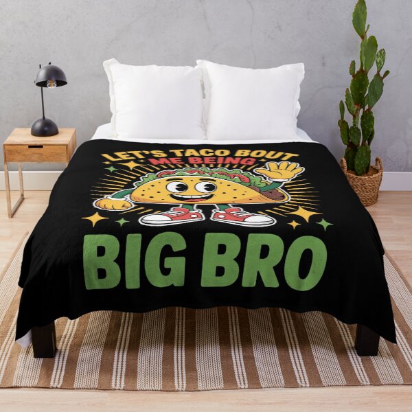 Item preview, Let's Taco Bout Me Being Big Bro Brother Baby Announcement designed and sold by estellaken.