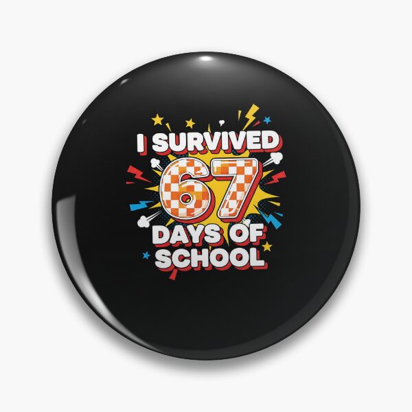 Item preview, I Survived 67 Days Of School Funny Teachers Students Retro designed and sold by cawtoon.