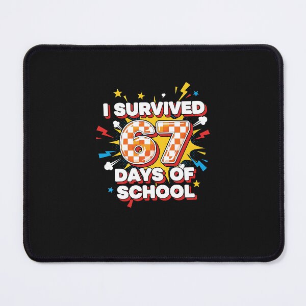 Item preview, I Survived 67 Days Of School Funny Teachers Students Retro designed and sold by cawtoon.