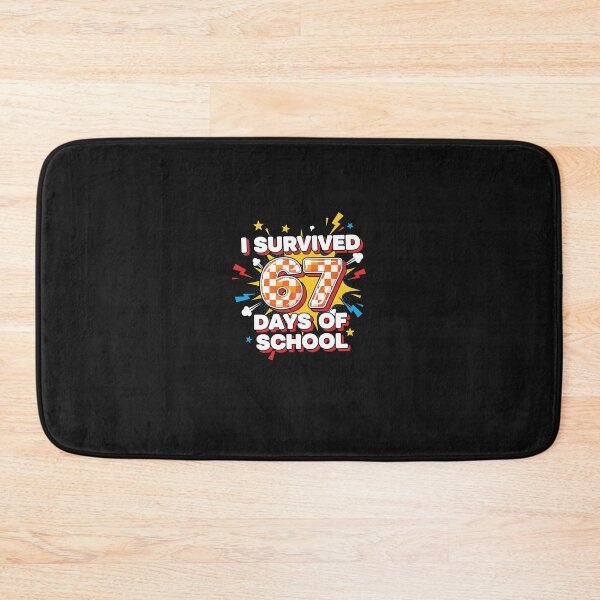 Item preview, I Survived 67 Days Of School Funny Teachers Students Retro designed and sold by cawtoon.