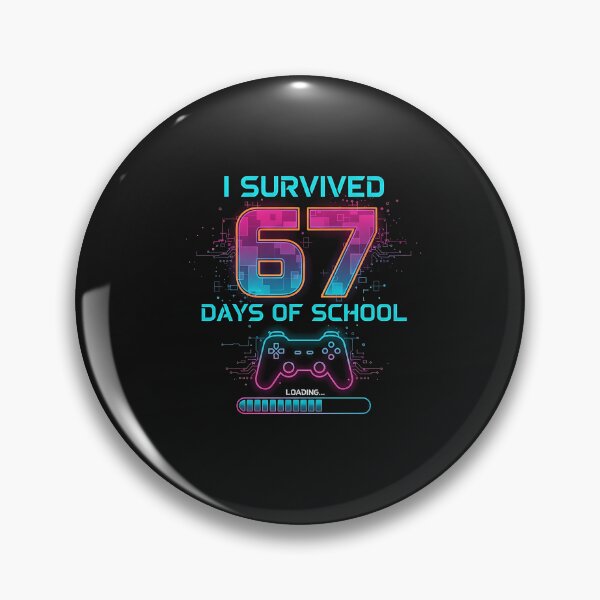 Item preview, I Survived 67 Days Of School Funny Teachers Students Retro designed and sold by cawtoon.