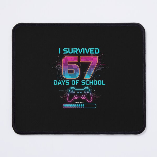 Item preview, I Survived 67 Days Of School Funny Teachers Students Retro designed and sold by cawtoon.