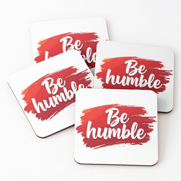 Item preview, Be Humble Motivational Quote | Inspirational Red Brush Art designed and sold by kritiatul.