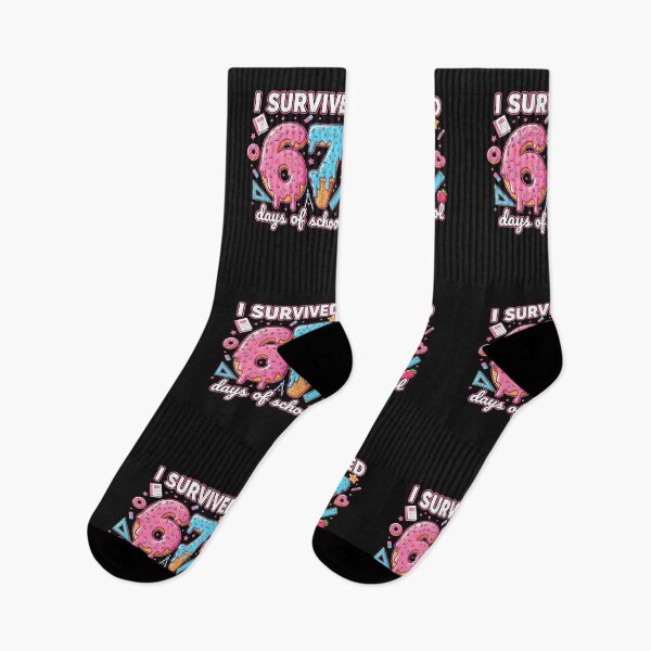 Item preview, I Survived 67 Days Of School Ice Cream Drip Teacher Kid  designed and sold by cawtoon.