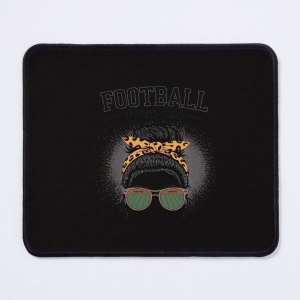Item preview, Bleached Football Messy Bun Mom Life Leopard Bleached designed and sold by GalaFunny.