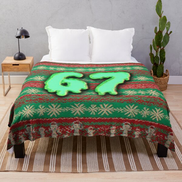 Item preview, Ugly Christmas Sweater 67 Meme | Six Seven Viral TikTok Holiday Knit Pattern | Neon Dripping Funny Xmas Apparel designed and sold by David R Sawin The Architects Of Eden.