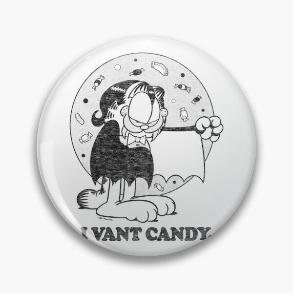 Item preview, Garfield Vampire Candy Humor Retro Halloween Design designed and sold by Yareli Jonathon.