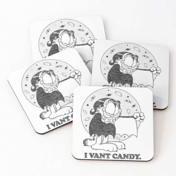 Item preview, Garfield Vampire Candy Humor Retro Halloween Design designed and sold by Yareli Jonathon.