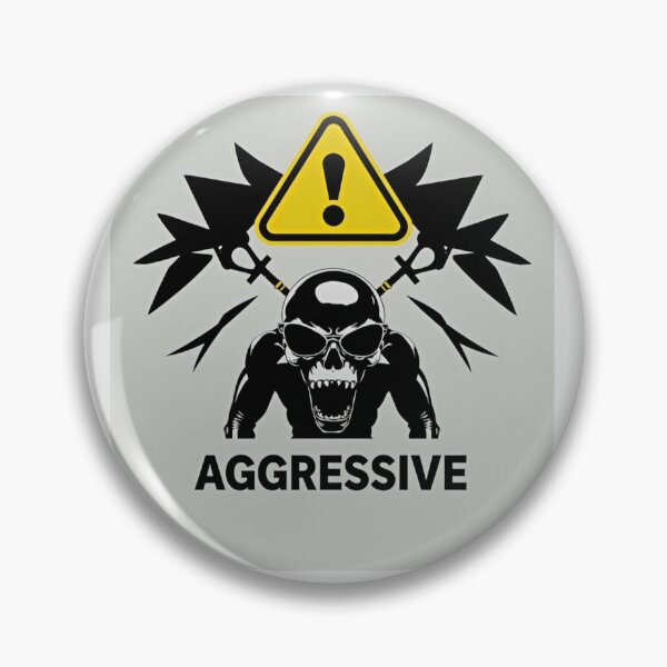 Item preview, Warning: Aggressive Mode designed and sold by PeodeesCrazy.