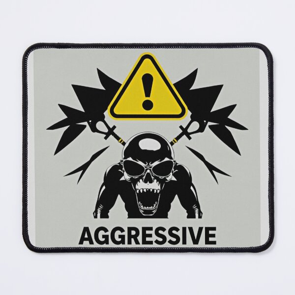 Item preview, Warning: Aggressive Mode designed and sold by PeodeesCrazy.