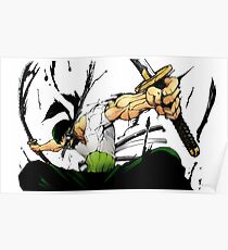 RORONOA ZORO SCHWERTMANN Poster