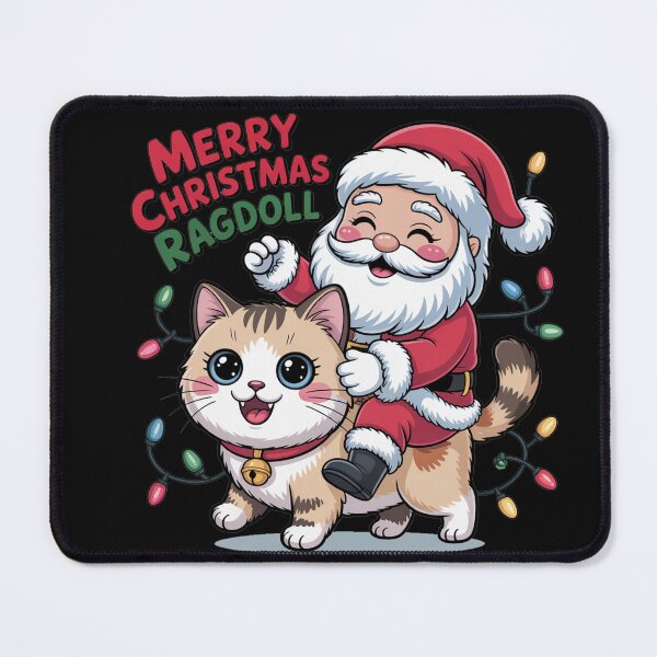 Item preview, Ragdoll cat merry Christmas Santa rich designed and sold by kaka8888.