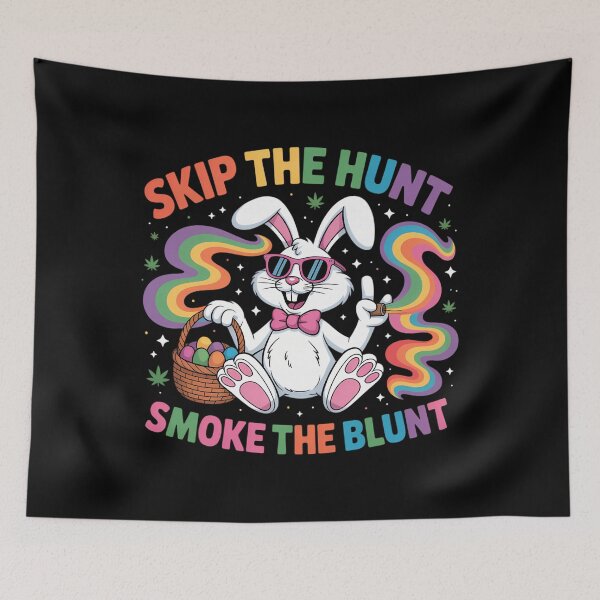 Item preview, Happy 420 Easter Skip The Hunt Smoke The Blunt Bunny Smoking designed and sold by DentistLegal.