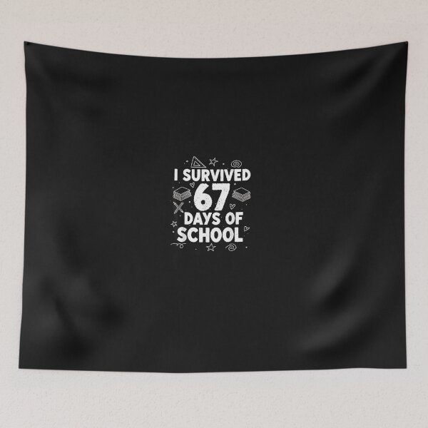 Item preview, I Survived 67 Days Of School Teachers Students Meme Funny designed and sold by grumpzara.
