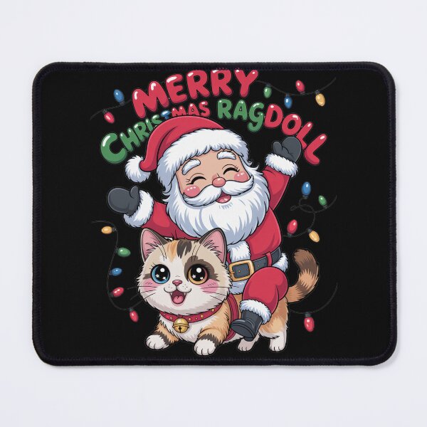 Item preview, Ragdoll cat merry Christmas Santa rich designed and sold by kaka8888.