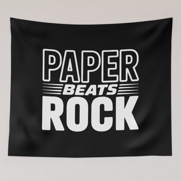 Item preview, paper beats rock designed and sold by jenniehuston.