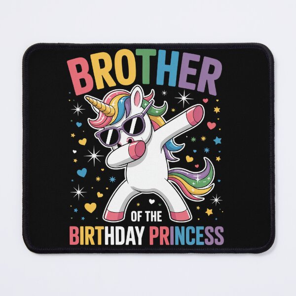 Item preview, Brother of the Birthday Princess Girl Dabbing Unicorn designed and sold by milanforbes.