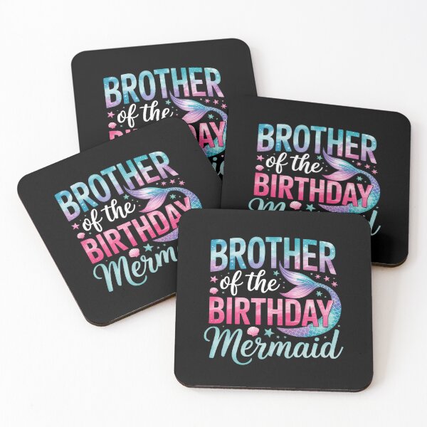 Item preview, Brother Of The Birthday Mermaid Girl Bday Party Squad Family designed and sold by estellaken.