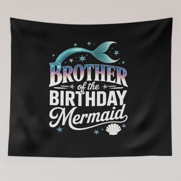 Item preview, Brother Of The Birthday Mermaid Family Matching Party Squad designed and sold by TiredPack.