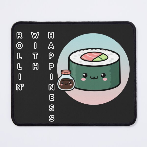 Item preview, Kawaii Blushing Sushi Roll - "Rollin' with Happiness" designed and sold by SebastianSpace.