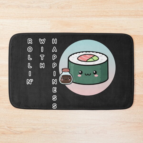 Item preview, Kawaii Blushing Sushi Roll - "Rollin' with Happiness" designed and sold by SebastianSpace.