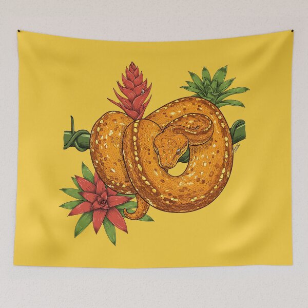 Item preview, Amazon Tree Boa with Jungle Bromeliads designed and sold by BirdsnStuff.
