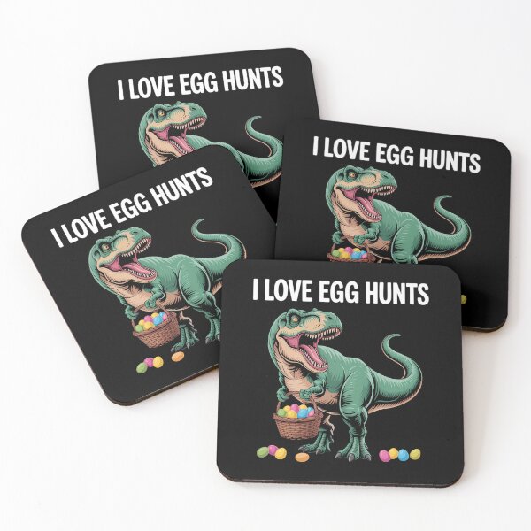 Item preview, I Love Egg Hunts Easter Day Dinosaur T Rex designed and sold by DentistLegal.