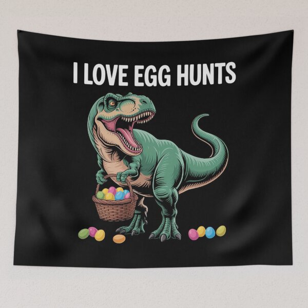 Item preview, I Love Egg Hunts Easter Day Dinosaur T Rex designed and sold by DentistLegal.