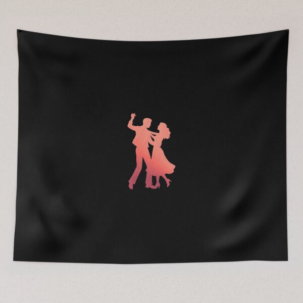 Item preview, A couple performing a ballroom dance_4_Red paint designed and sold by Aariq.