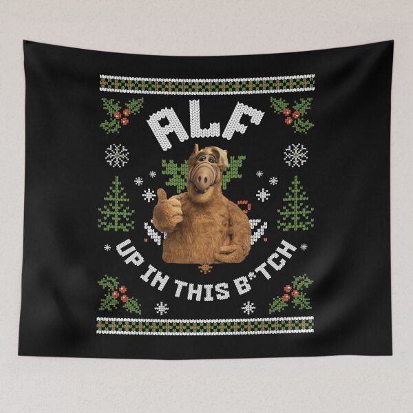 Item preview, ALF up in this b*tch - ugly Christmas design designed and sold by Primotees.