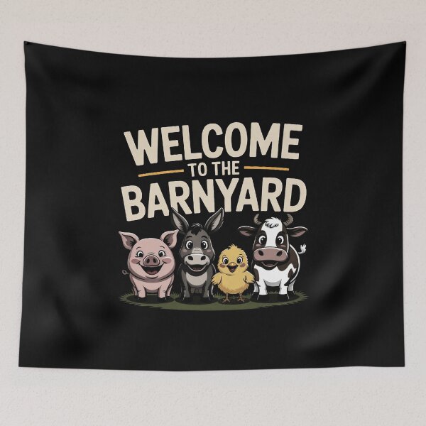 Item preview, Welcome To The Barnyard Farmer Cute Animals Farm designed and sold by RustsyMin.
