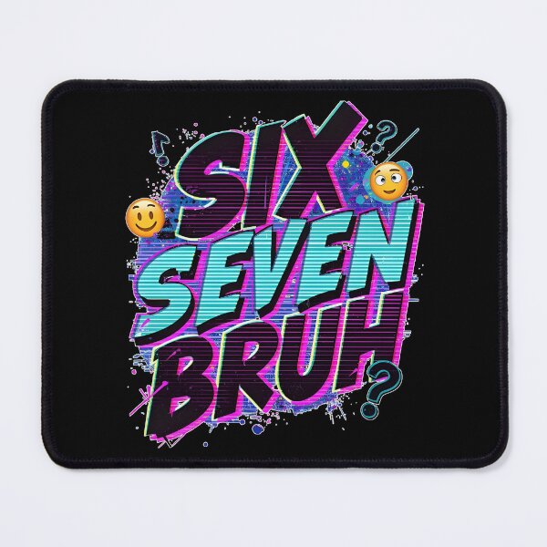 Item preview, Six Seven Bruh – Vapor Cyber Meme Design designed and sold by NORAND-online.