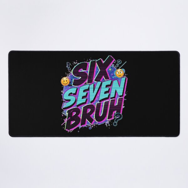 Item preview, Six Seven Bruh – Vapor Cyber Meme Design designed and sold by NORAND-online.
