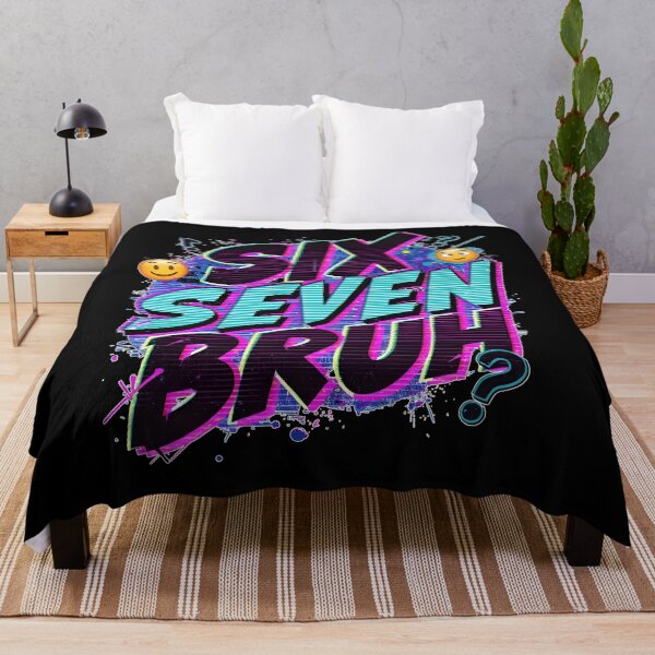 Item preview, Six Seven Bruh – Vapor Cyber Meme Design designed and sold by NORAND-online.