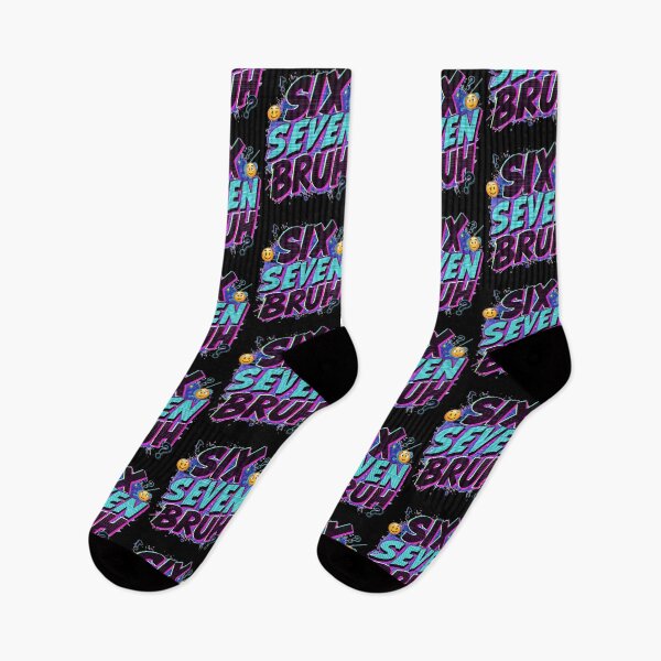 Item preview, Six Seven Bruh – Vapor Cyber Meme Design designed and sold by NORAND-online.