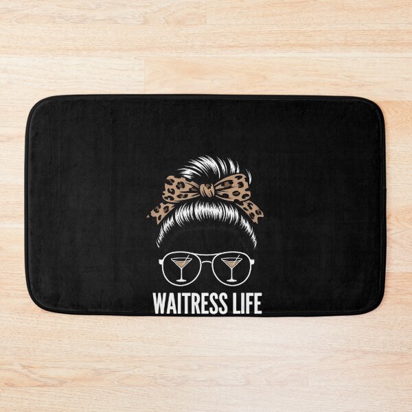 Item preview, Waitress Life Messy Bun Hair Waitress Leopard designed and sold by RustsyMin.