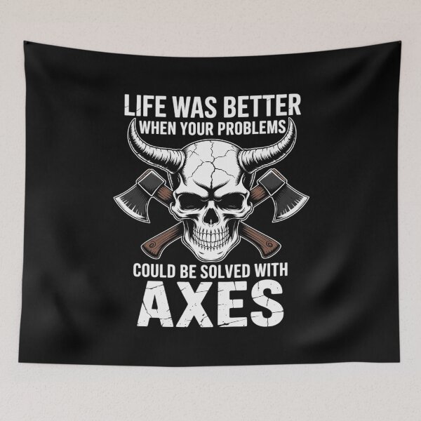 Item preview, Viking Life Was Better With Axes Norse Mythology Men designed and sold by RustsyMin.