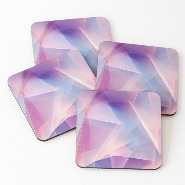 Item preview, Floating Geometry Mist – Pastel Minimalist Abstract Wall Art designed and sold by LunaPoster.