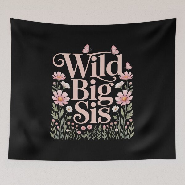 Item preview, Wild Big Sis Wildflower Watercolor Floral 1st Birthday  designed and sold by MyzoToyota.