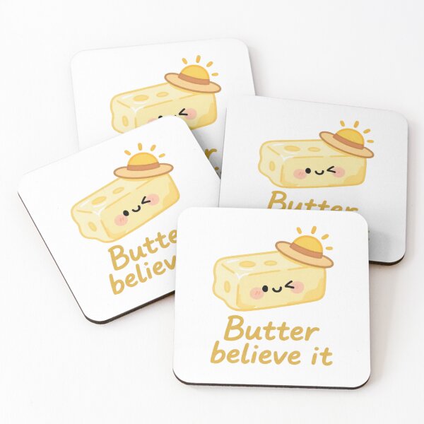 Item preview, Butter Believe It – Sassy Food Pun Sticker designed and sold by MissKoalaJY.