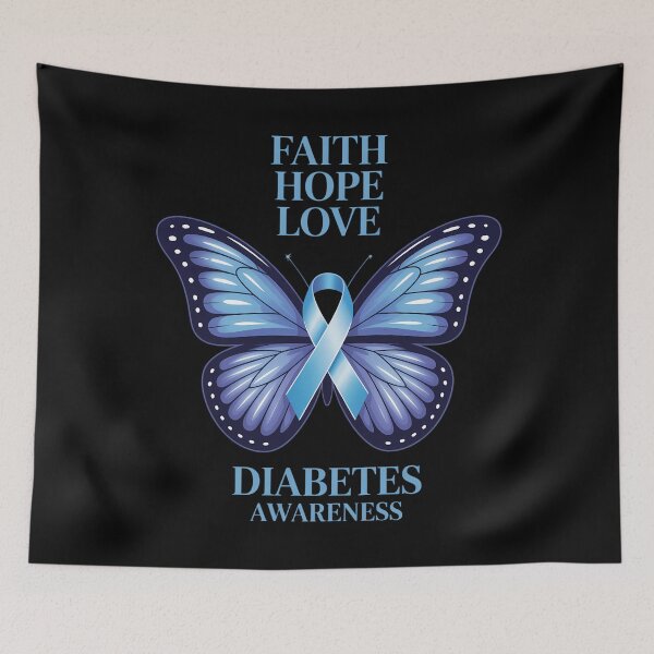 Item preview, Diabetes Awareness Ribbon Cute designed and sold by cosmicncozyS.