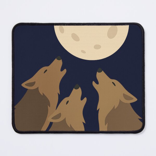 Item preview, Wolf howling at the moon shirt designed and sold by Lowgik.