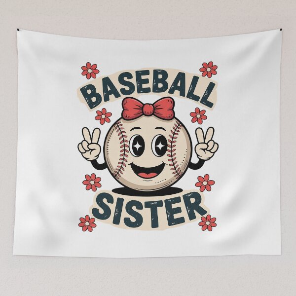 Item preview, Baseball Sister Coquette Bow Sport Lovers Baseball Girls  designed and sold by LKappa3Faber.