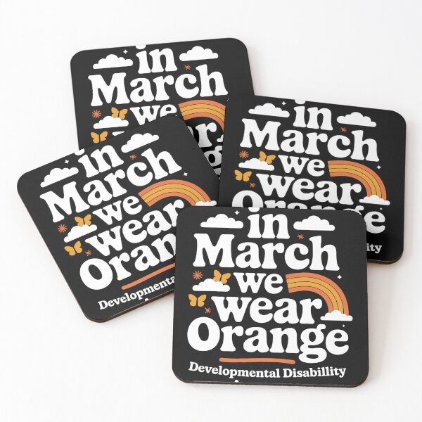 Item preview, In March We Wear Orange Developmental Disability Awareness 3 designed and sold by AvagondaMind.