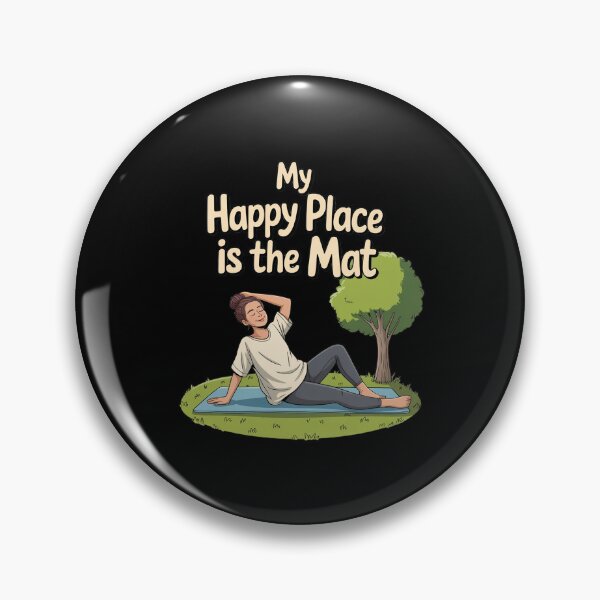Item preview, My Happy Place is The Mat Yoga Mindfulness designed and sold by HardcoreTour.
