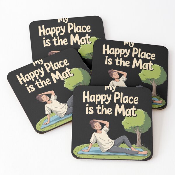 Item preview, My Happy Place is The Mat Yoga Mindfulness designed and sold by HardcoreTour.