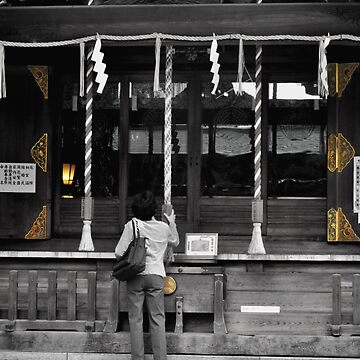 Artwork thumbnail, Autumn in Japan: The Golden Shrine by Jen Waltmon