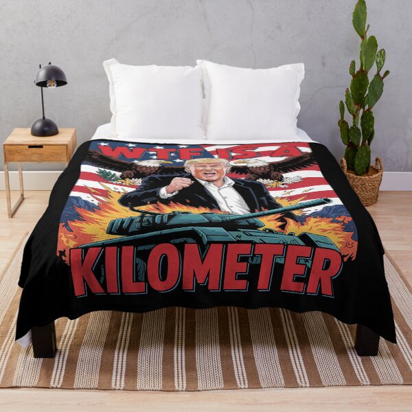 Item preview, WTF Is A Kilometer Donald Trump Funny Trump Supporters designed and sold by GamtosMintys.